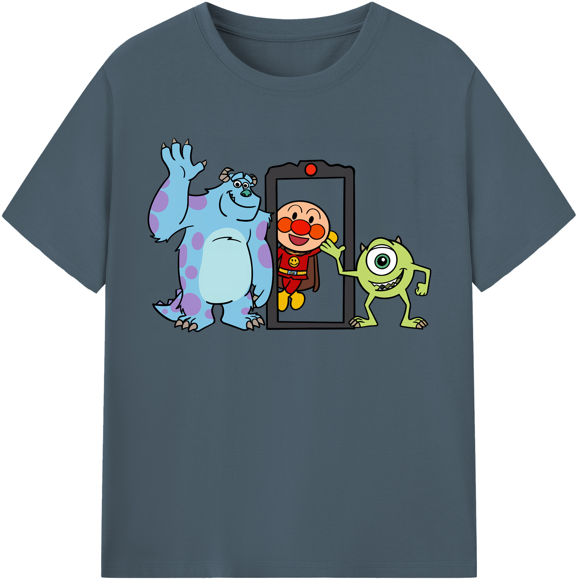 （画像用） アンパンマン Anpanman 綿100％半袖Tシャツ（フロントプリント）